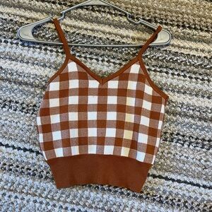 Square brown top